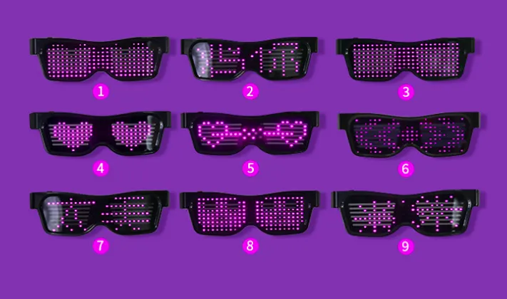 Multicolor Party LED Glasses Dynamic Flashing LED Glasses – image 2