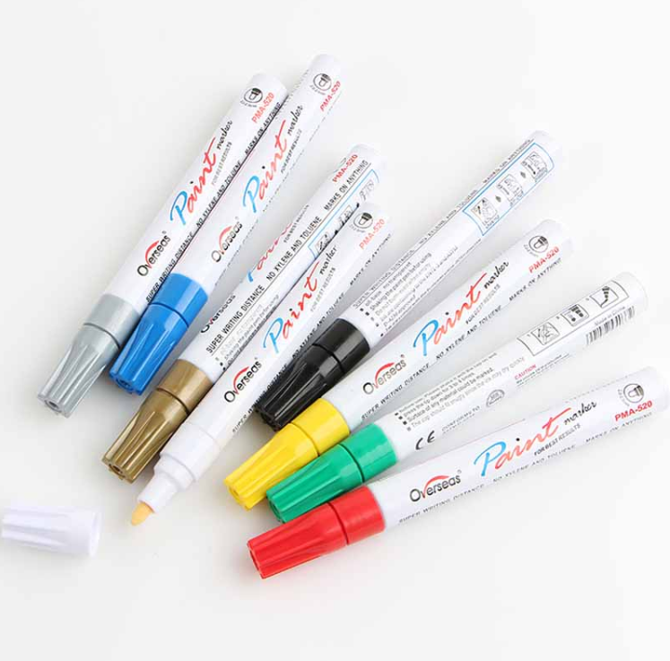 Metal color paint pen white marker pen tire pen DIY hand account pen sign in pen - Image 5