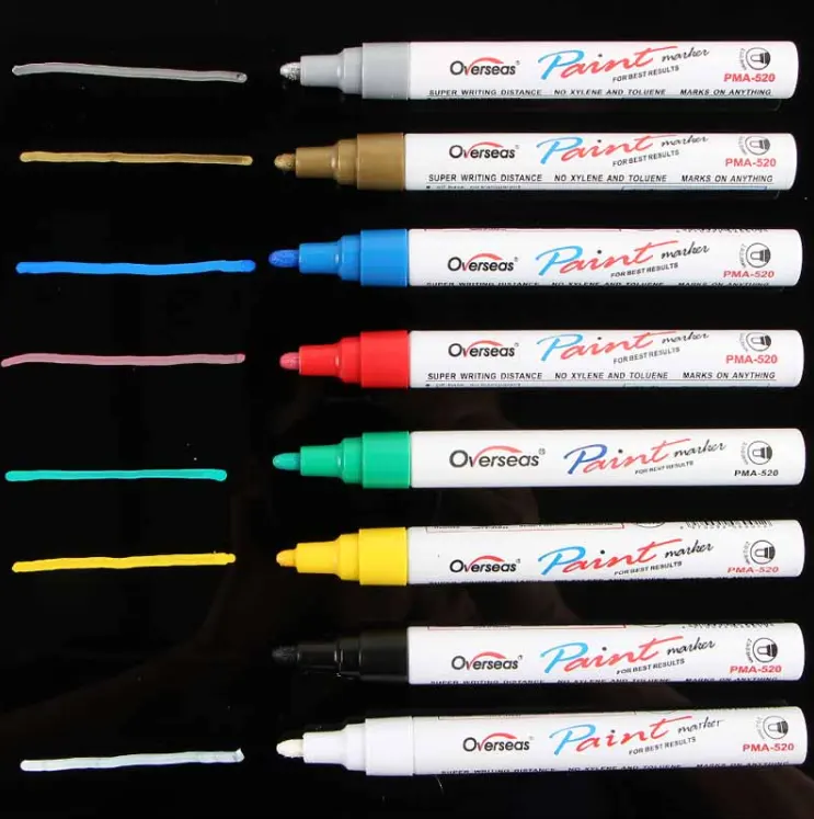 Metal Color Paint Pen White Marker Pen Tire Pen