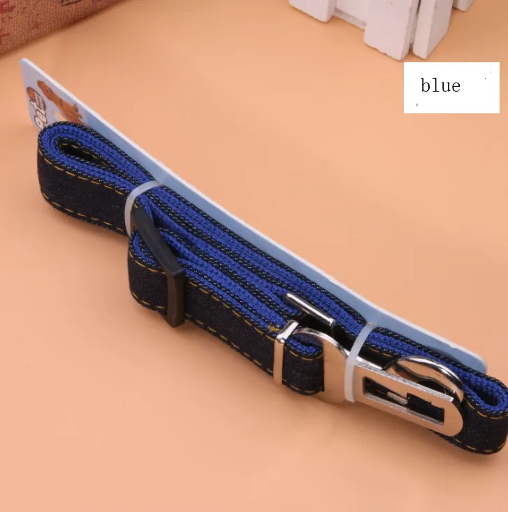 Pet Car Cowboy Retractable Seat Belt - Blue