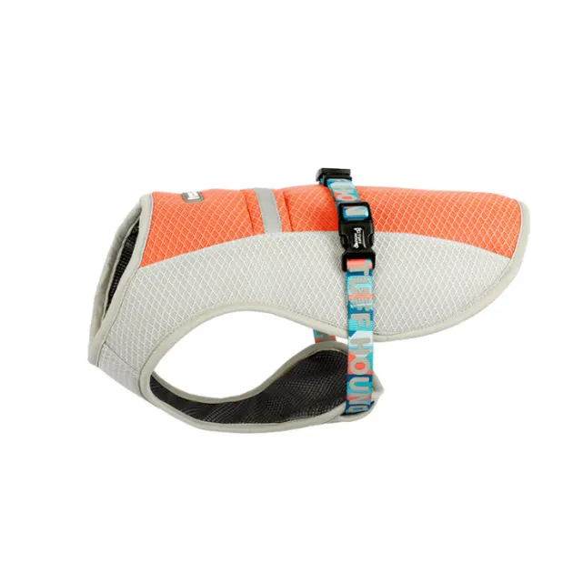 Pet cool coat summer dog cooling clothes summer heatproof vest vest Orange - Shop at LoveMi