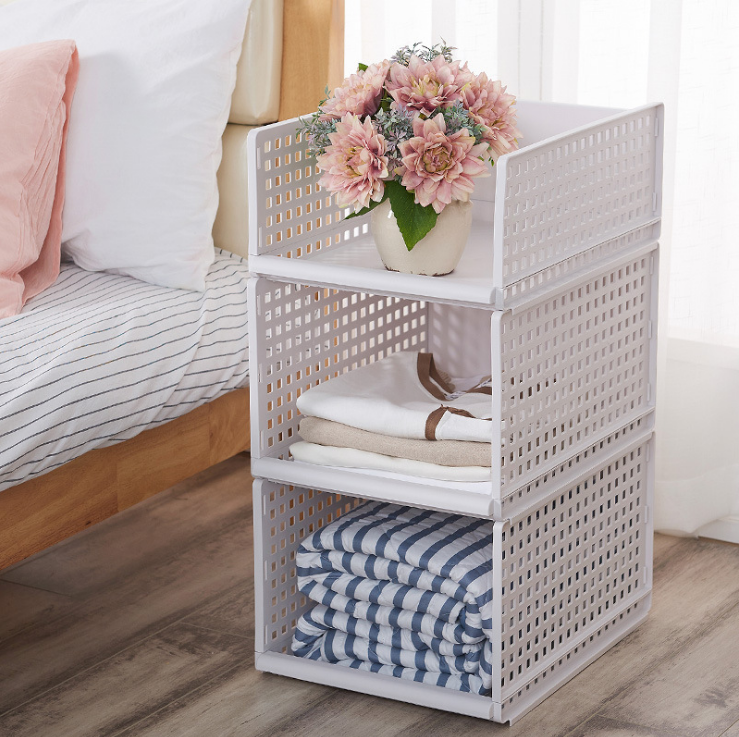 Multi-functional split clothes storage box