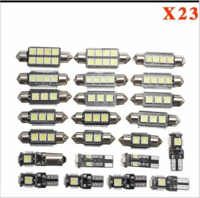23pcs set led reading lamp T10 5050 w5w double-tipped decoder 31MM 36