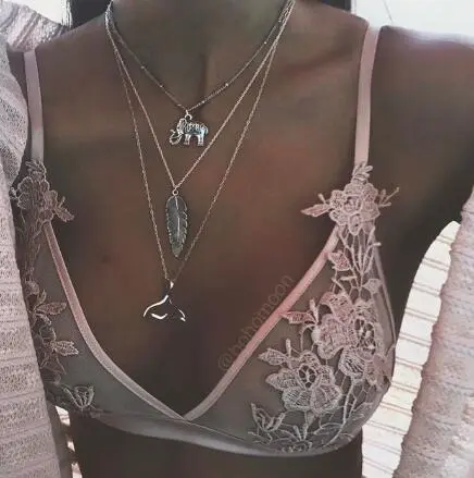 Multi-layer pendant long necklace - 18 Style