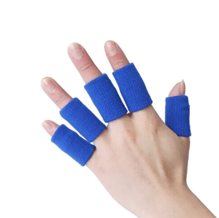 Professional sports finger guards Basketball volleyball knuckles fingernails Nylon non-slip elastic - Blue40Pcs