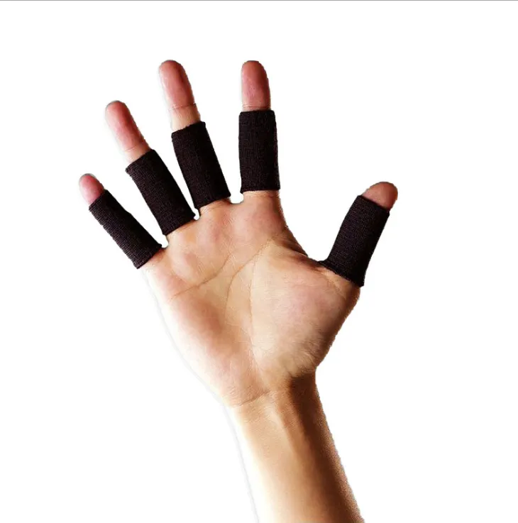 Professional sports finger guards Basketball volleyball knuckles fingernails Nylon non-slip elastic - Black40Pcs