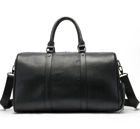 The First Layer of Leather Leisure Portable Travel Bag