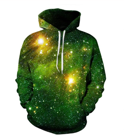 Galaxy Space 3D Men's Sweatshirt