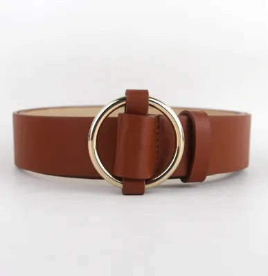 Faux Leather Pin Buckle Vegan Womens Belt Stylek 100Cm - Shop at LoveMi