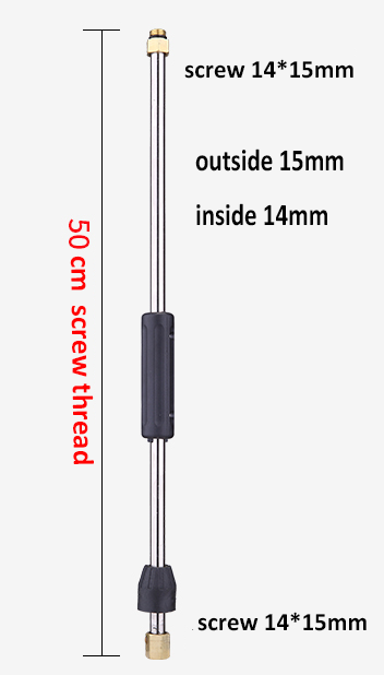 50cm screw thred 14x15mm