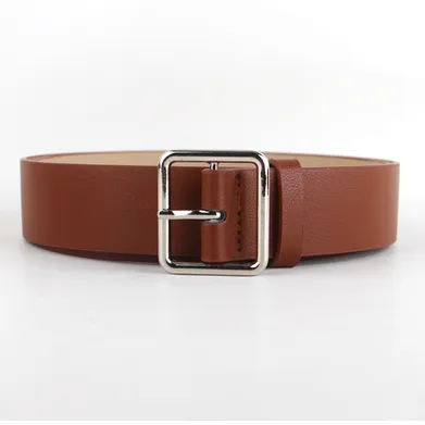 Faux Leather Pin Buckle Vegan Womens Belt Stylef 100Cm - Shop at LoveMi