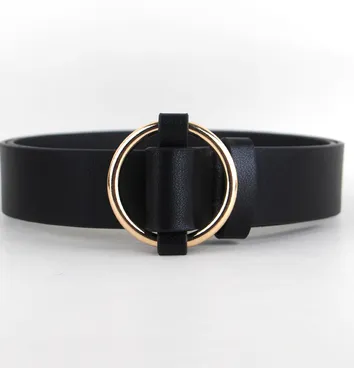 Faux-Leather Pin Buckle Vegan Womens Belt - Stylel-100Cm
