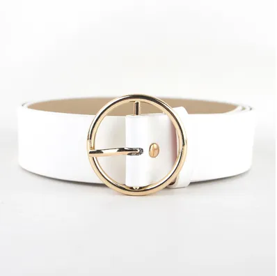 Faux Leather Pin Buckle Vegan Womens Belt Stylej 100Cm - Shop at LoveMi