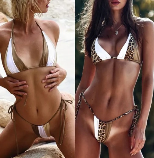 Split swimsuit - White