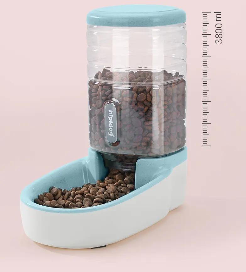 Pet dog automatic feeder microphone drinking fountain