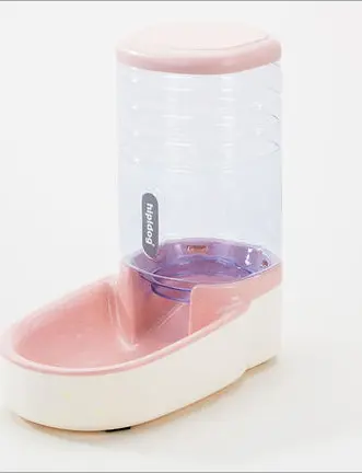 Pet dog automatic feeder microphone drinking fountain