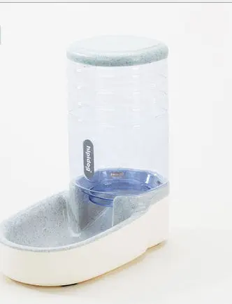 Pet dog automatic feeder microphone drinking fountain