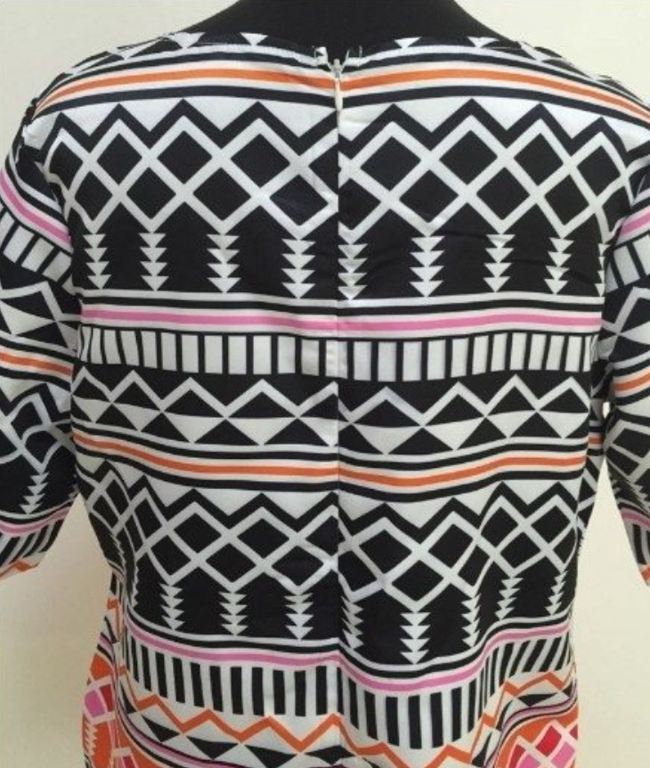 Diamond print fashion large size women's clothing