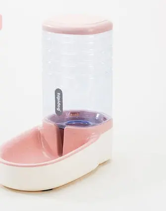 Pet dog automatic feeder microphone drinking fountain