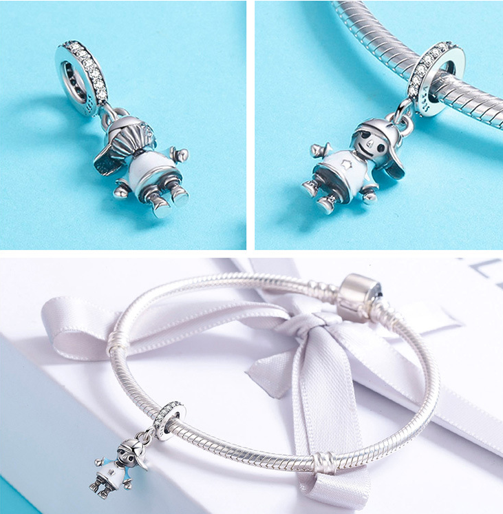 S925 boy bracelet loose beads