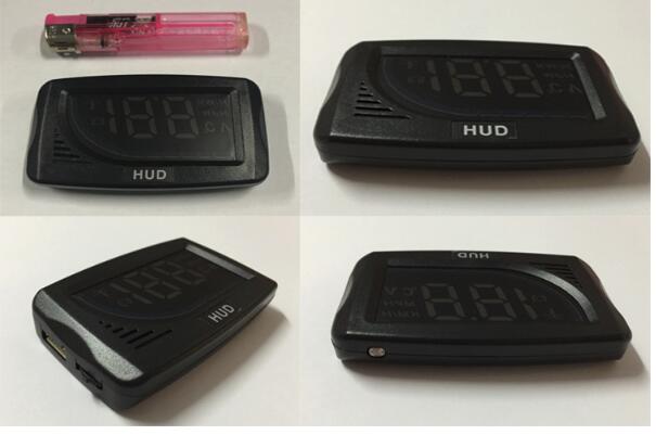 A101 head-up display HUD speed speed water temperature small mileage OBD universal car display — foto 4