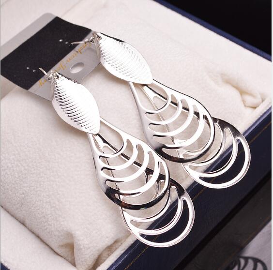 Indian national style retro tassel long earrings earrings European and American jewelry Yiwu factory wholesale D-ES-033