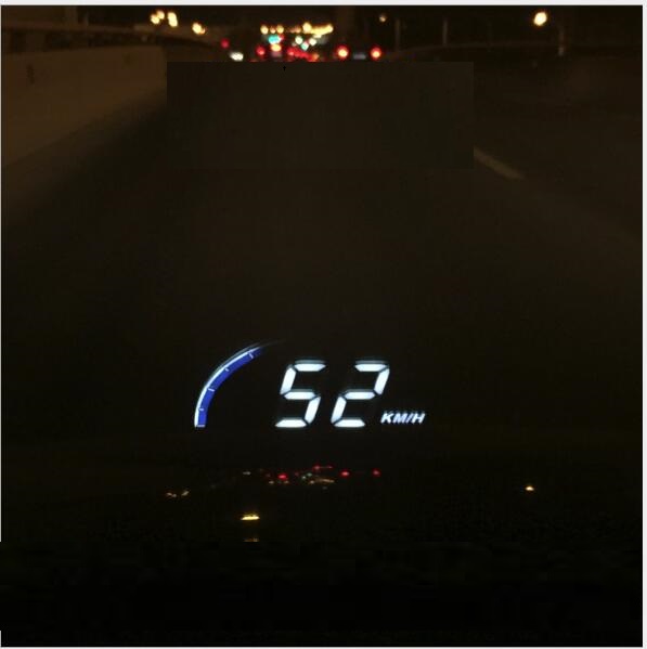 A101 head-up display HUD speed speed water temperature small mileage OBD universal car display — foto 5