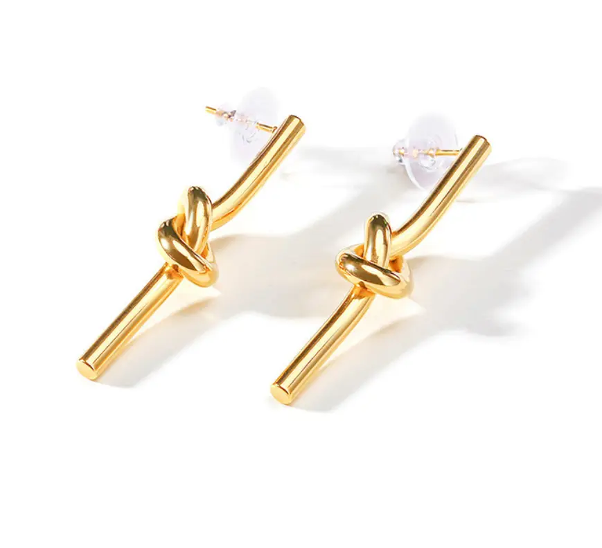 Tie earrings