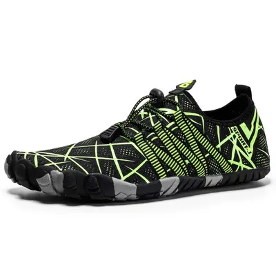 Beautiful wading shoes men's shoes outdoor river shoes ladies non slip diving shoes Green - Shop at LoveMi