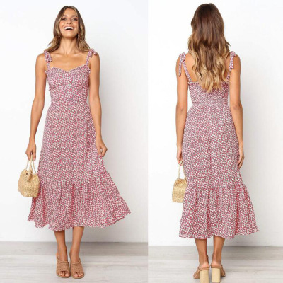 Sexy sling print skirt