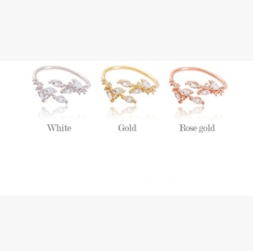 Leaf zircon opening ring
