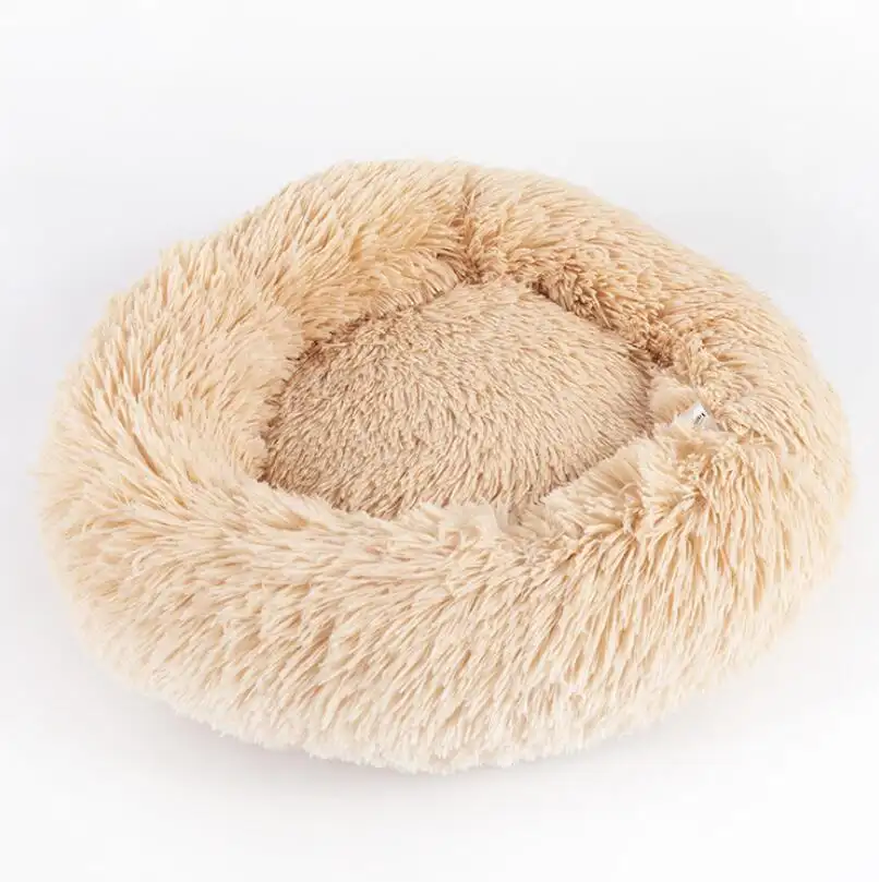 Dog Beds for Small Dogs Round Plush Cat Litter Kennel Pet Nest Mat Puppy