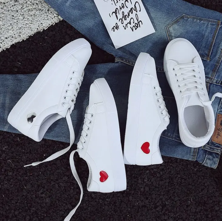 Fashion New Woman PU Leather Shoes Ladies Breathable Cute