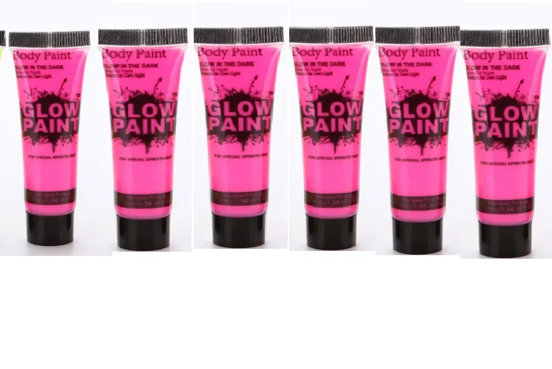 Environmentally friendly non-toxic body paint - Pink 6Pcs