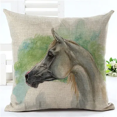 Horse pattern pillow pillowcase 2 Style - Shop at LoveMi