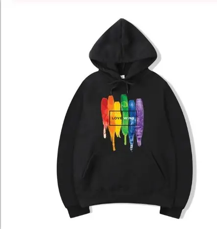 Men's Pride Lgbt Cotton Fleece Hoodies Sweatshirts Man Love