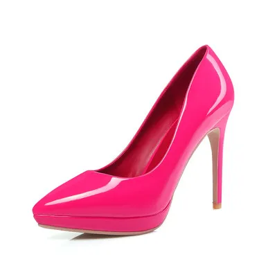 Stiletto pointed high heels - Red