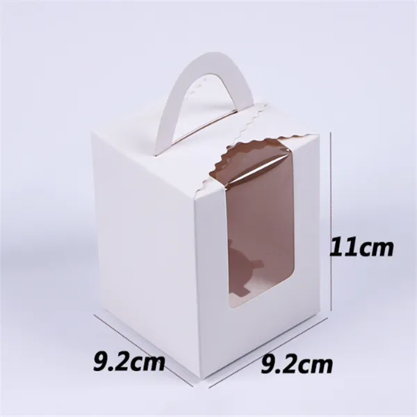 Folding carton Mousse cup cake box White - Shop at LoveMi