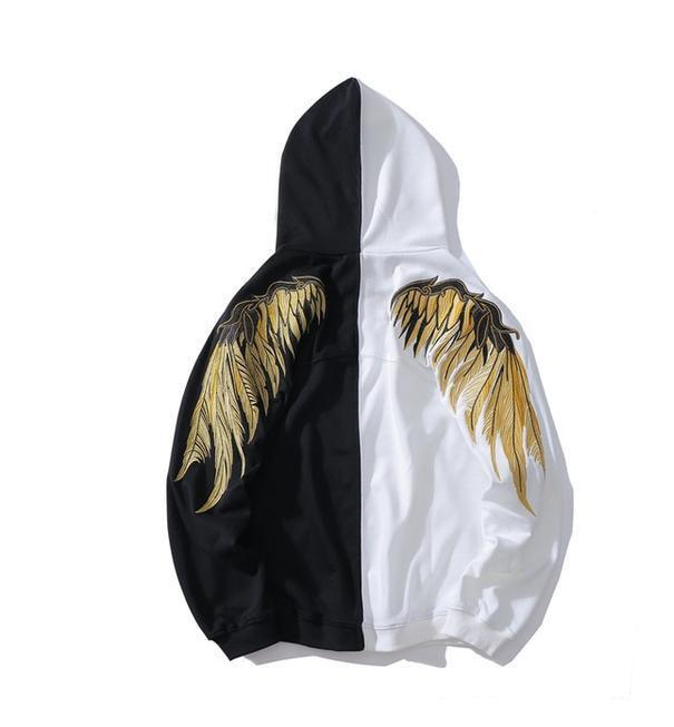 Gold wire wings sweater men and women