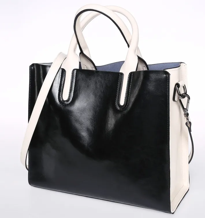 Sofia Spanish Trunk Tote - Black