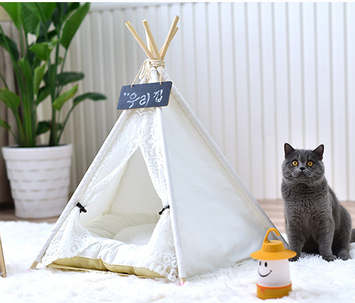 Small spotted tent cat kennel tent 7