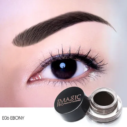 6 ribbon brush head dyeing eyebrow cream Ebony - Shop at LoveMi
