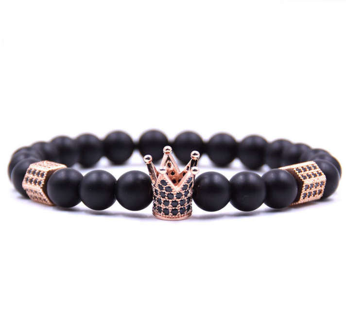 Stone and Zircon Beaded Bracelet, picture 6 of 12