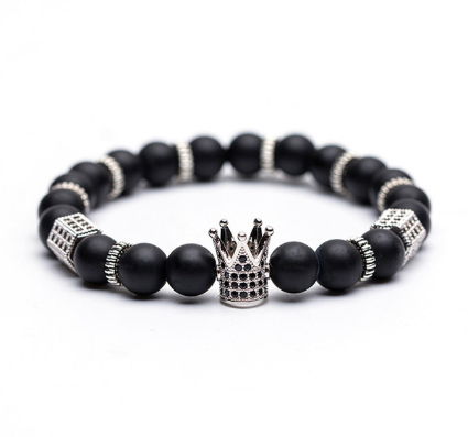 Stone and Zircon Beaded Bracelet, picture 5 of 12