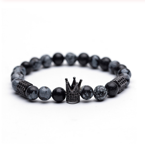 Stone and Zircon Beaded Bracelet, picture 11 of 12