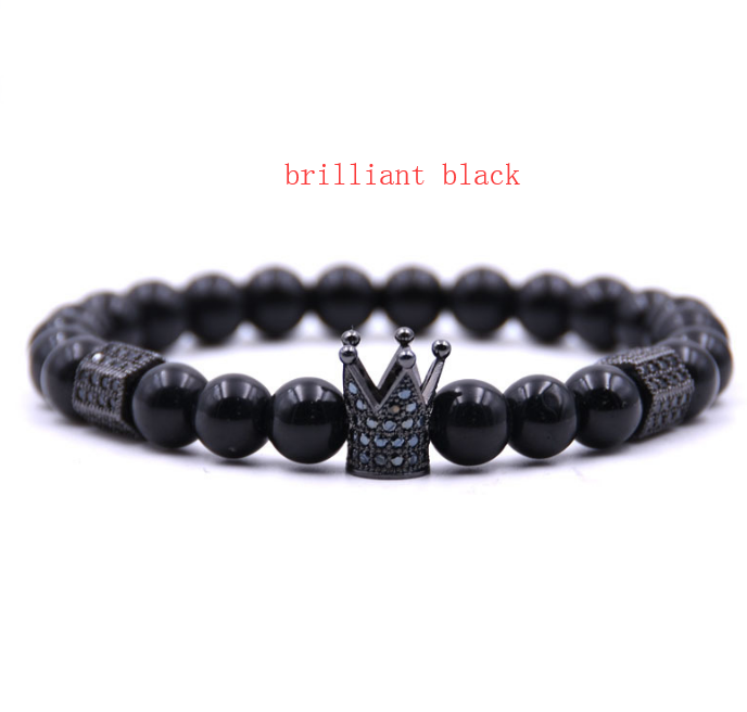 Stone and Zircon Beaded Bracelet, picture 3 of 12