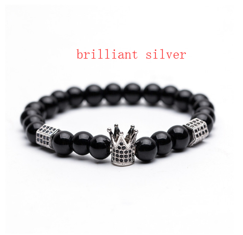 Stone and Zircon Beaded Bracelet, picture 9 of 12