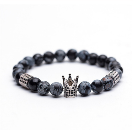 Stone and Zircon Beaded Bracelet, picture 12 of 12