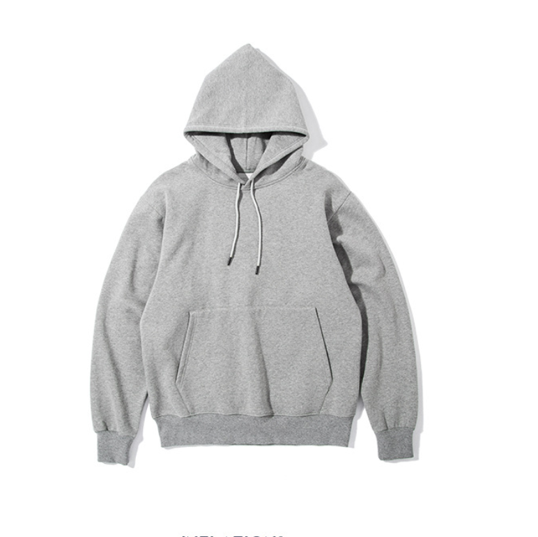 Off-the-shoulder men's hooded sweater
