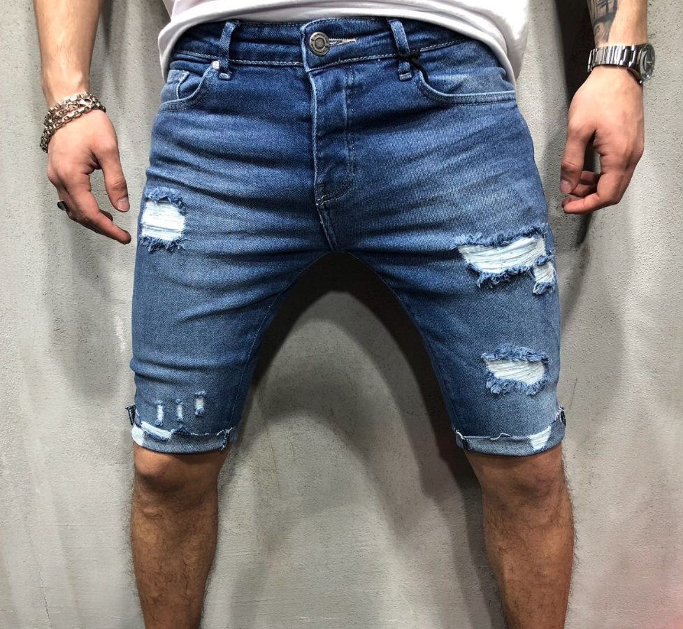 Denim pants, hole, men's pants